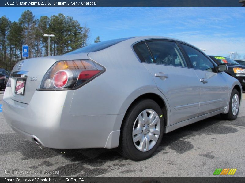 Brilliant Silver / Charcoal 2012 Nissan Altima 2.5 S