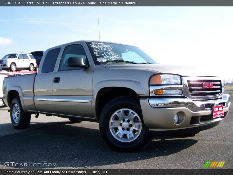 Sand Beige Metallic / Neutral 2006 GMC Sierra 1500 Z71 Extended Cab 4x4