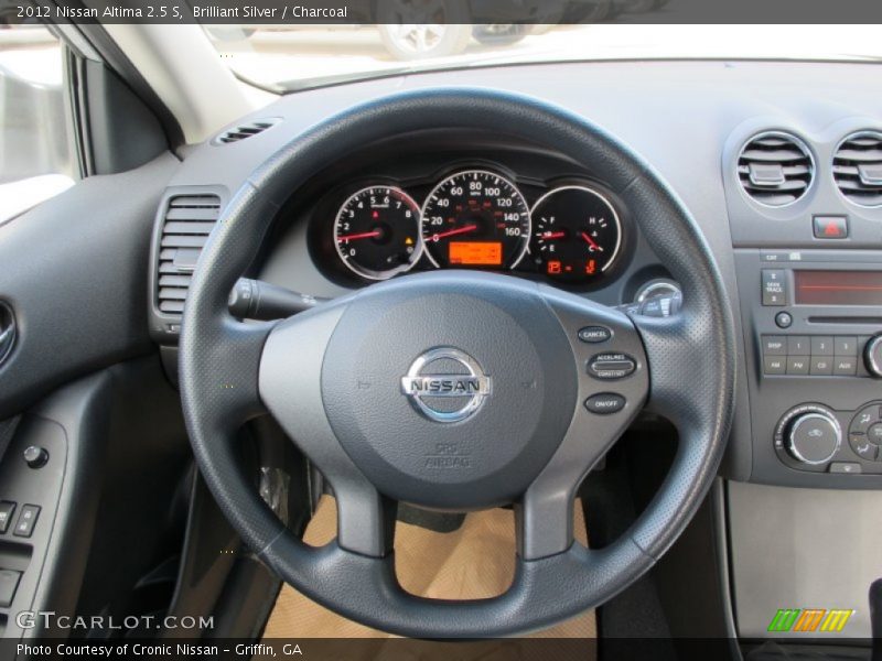 Brilliant Silver / Charcoal 2012 Nissan Altima 2.5 S