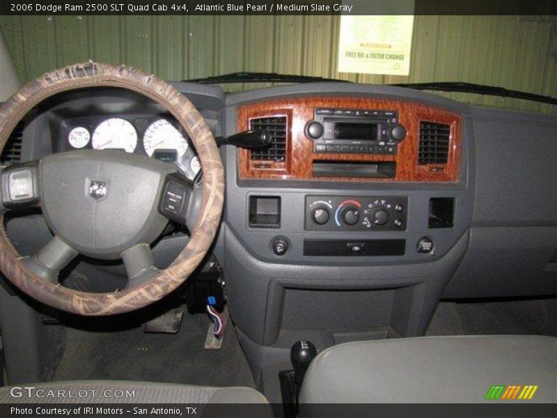 Atlantic Blue Pearl / Medium Slate Gray 2006 Dodge Ram 2500 SLT Quad Cab 4x4