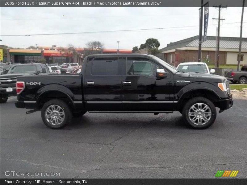 Black / Medium Stone Leather/Sienna Brown 2009 Ford F150 Platinum SuperCrew 4x4