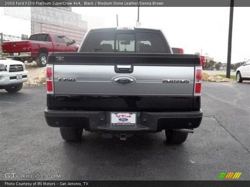 Black / Medium Stone Leather/Sienna Brown 2009 Ford F150 Platinum SuperCrew 4x4