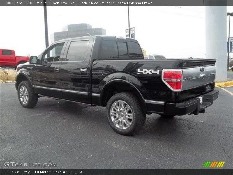 Black / Medium Stone Leather/Sienna Brown 2009 Ford F150 Platinum SuperCrew 4x4