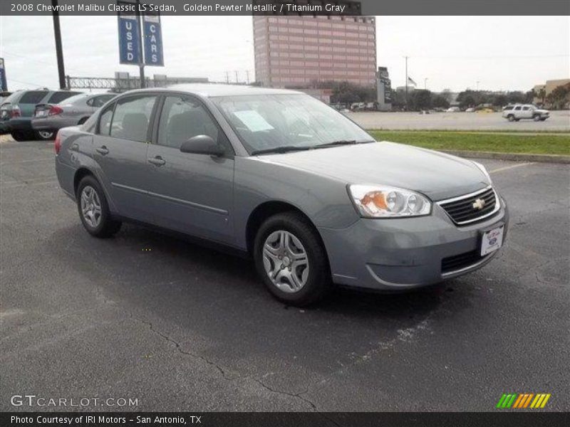 Golden Pewter Metallic / Titanium Gray 2008 Chevrolet Malibu Classic LS Sedan