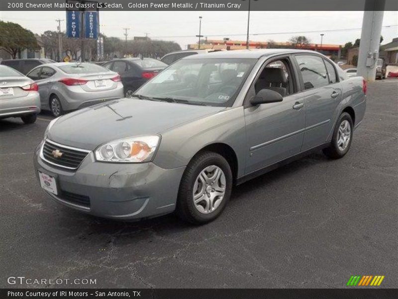 Golden Pewter Metallic / Titanium Gray 2008 Chevrolet Malibu Classic LS Sedan