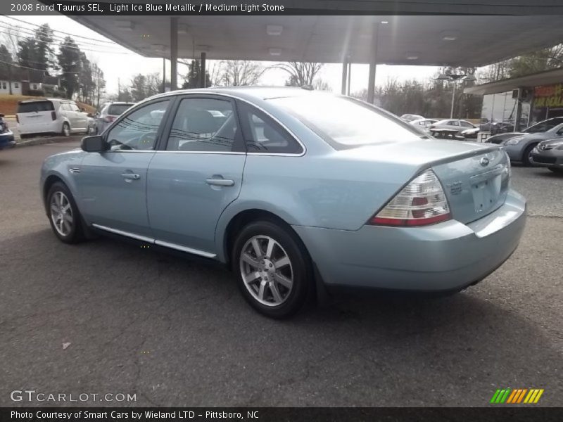 Light Ice Blue Metallic / Medium Light Stone 2008 Ford Taurus SEL