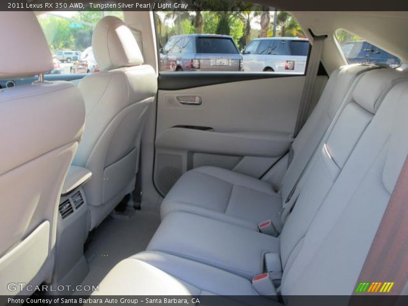 Tungsten Silver Pearl / Light Gray 2011 Lexus RX 350 AWD