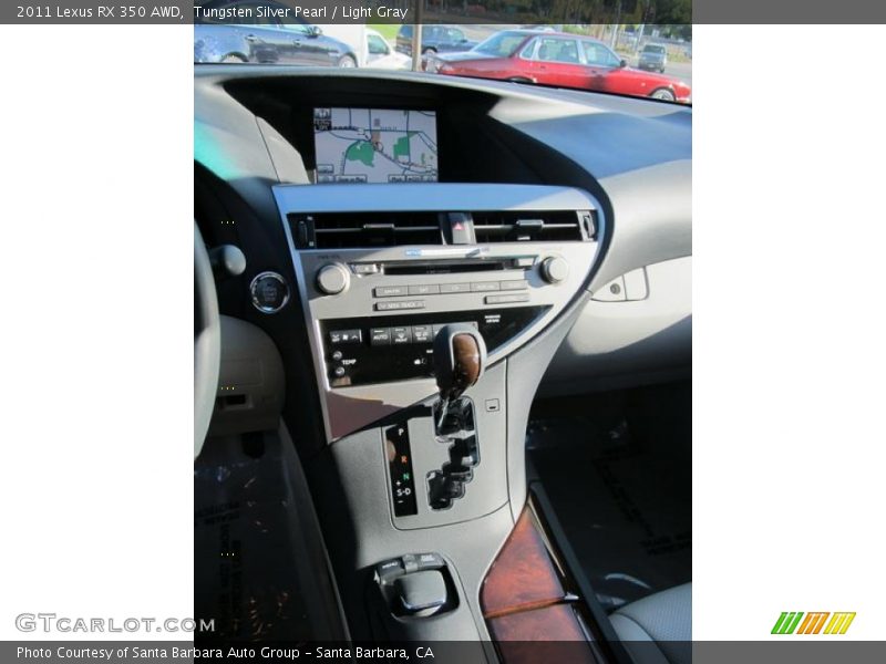 Tungsten Silver Pearl / Light Gray 2011 Lexus RX 350 AWD