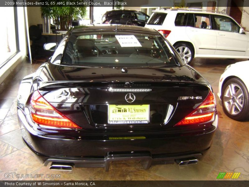 Black / Black 2009 Mercedes-Benz SL 65 AMG Black Series Coupe