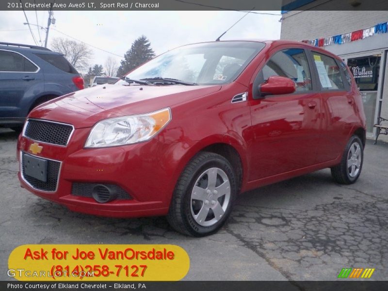 Sport Red / Charcoal 2011 Chevrolet Aveo Aveo5 LT