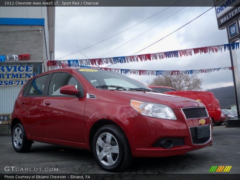 Sport Red / Charcoal 2011 Chevrolet Aveo Aveo5 LT
