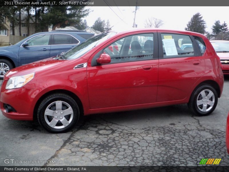 Sport Red / Charcoal 2011 Chevrolet Aveo Aveo5 LT