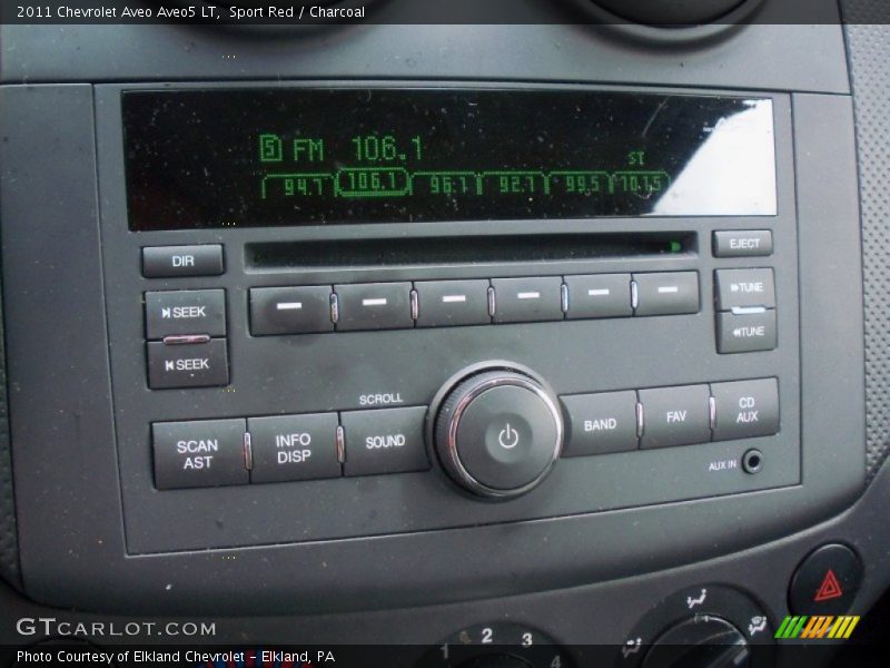 Sport Red / Charcoal 2011 Chevrolet Aveo Aveo5 LT