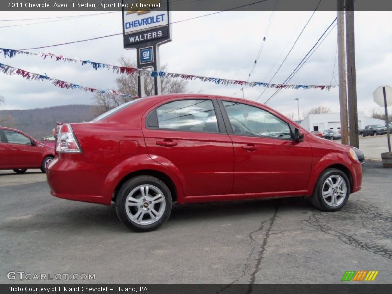 Sport Red / Charcoal 2011 Chevrolet Aveo LT Sedan