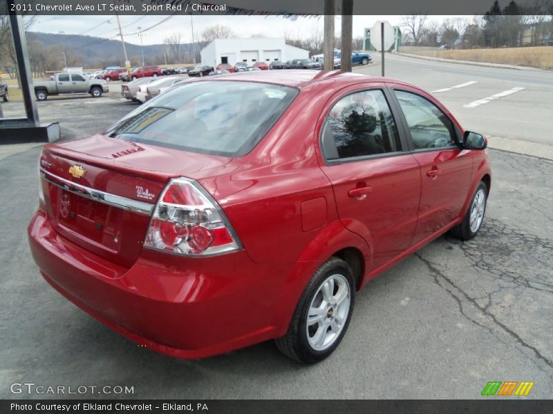 Sport Red / Charcoal 2011 Chevrolet Aveo LT Sedan