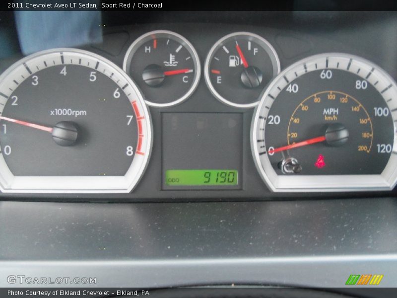 Sport Red / Charcoal 2011 Chevrolet Aveo LT Sedan