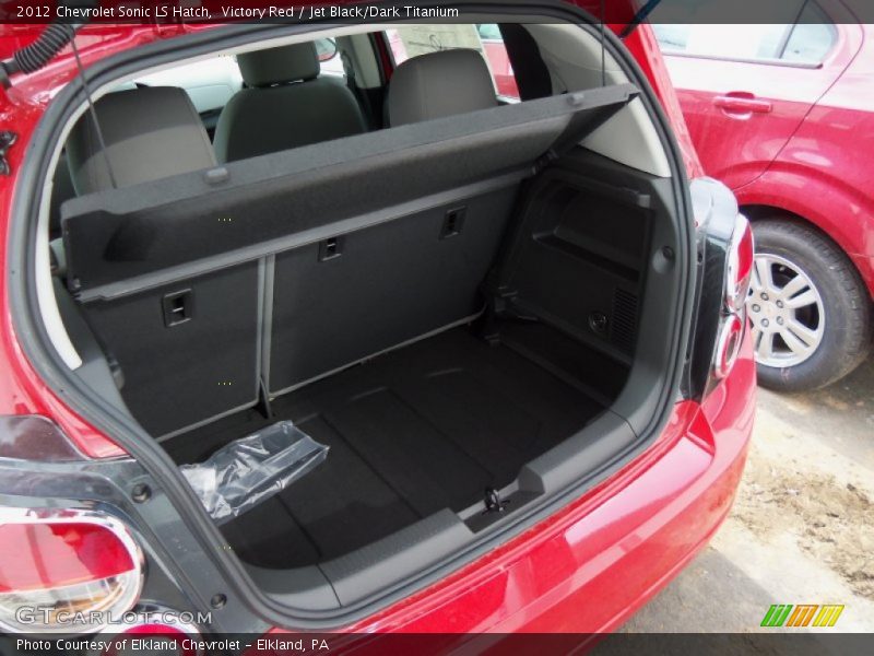Victory Red / Jet Black/Dark Titanium 2012 Chevrolet Sonic LS Hatch