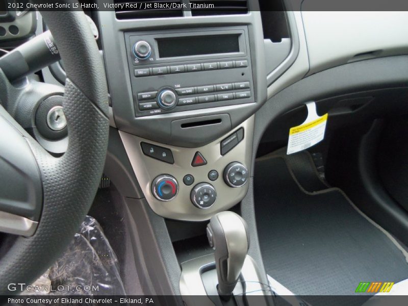 Victory Red / Jet Black/Dark Titanium 2012 Chevrolet Sonic LS Hatch