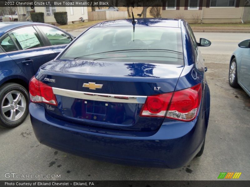 Blue Topaz Metallic / Jet Black 2012 Chevrolet Cruze LT