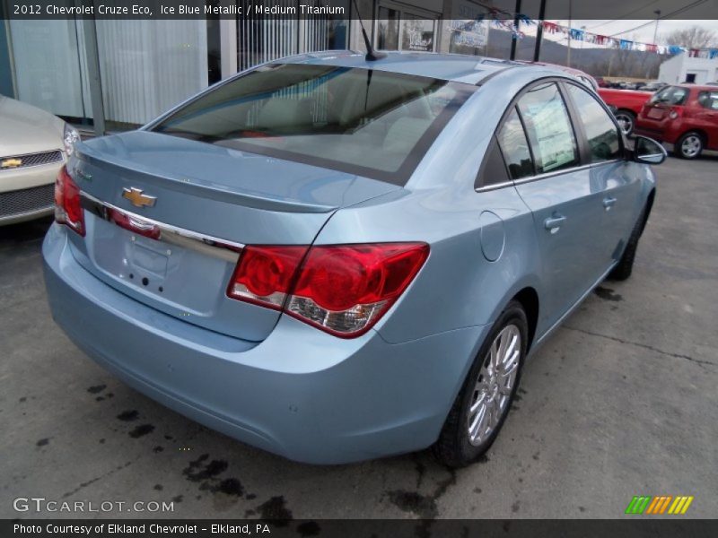 Ice Blue Metallic / Medium Titanium 2012 Chevrolet Cruze Eco