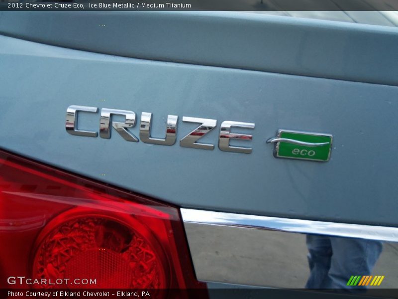 Ice Blue Metallic / Medium Titanium 2012 Chevrolet Cruze Eco