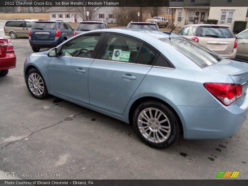 Ice Blue Metallic / Medium Titanium 2012 Chevrolet Cruze Eco