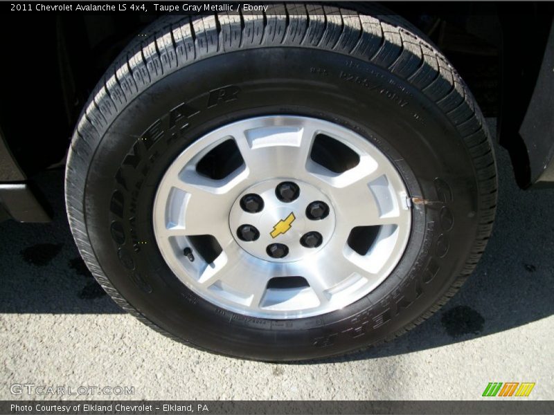 Taupe Gray Metallic / Ebony 2011 Chevrolet Avalanche LS 4x4