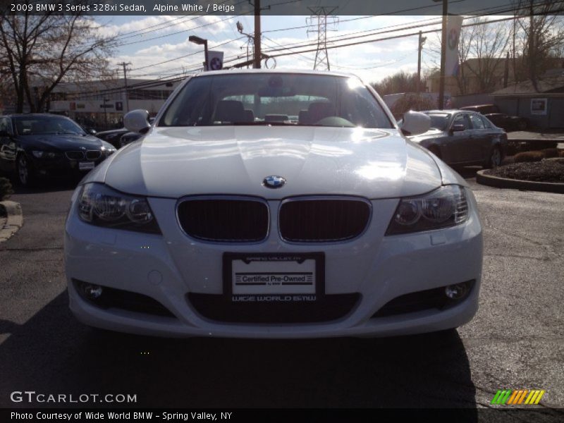 Alpine White / Beige 2009 BMW 3 Series 328xi Sedan