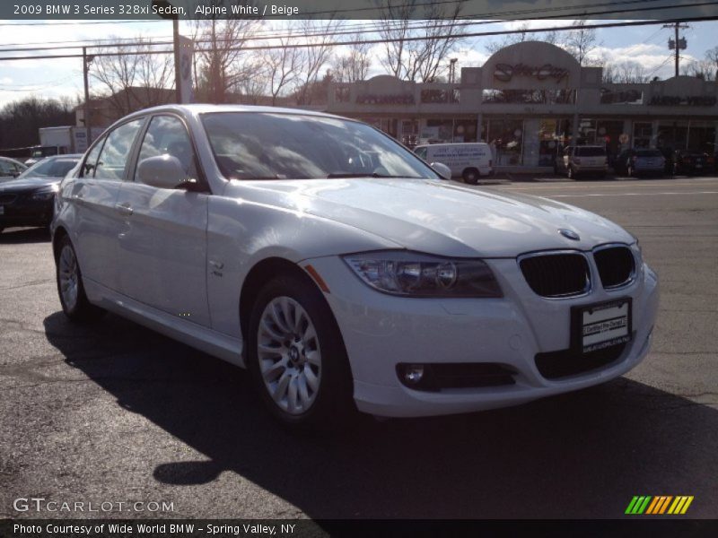 Alpine White / Beige 2009 BMW 3 Series 328xi Sedan