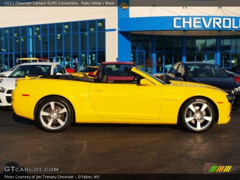 Rally Yellow / Black 2011 Chevrolet Camaro SS/RS Convertible