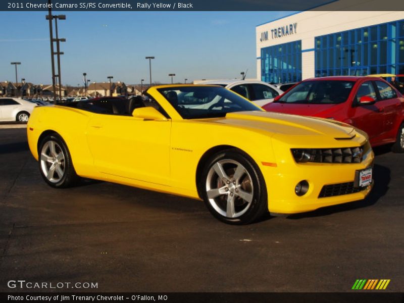 Rally Yellow / Black 2011 Chevrolet Camaro SS/RS Convertible