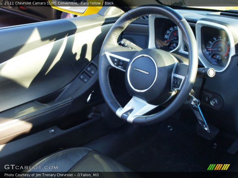 Rally Yellow / Black 2011 Chevrolet Camaro SS/RS Convertible