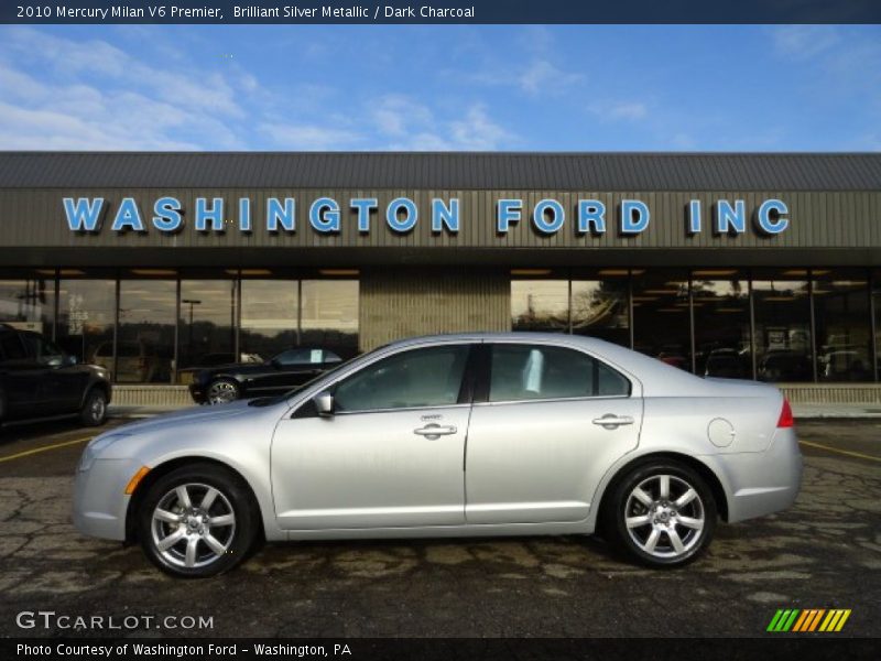 Brilliant Silver Metallic / Dark Charcoal 2010 Mercury Milan V6 Premier