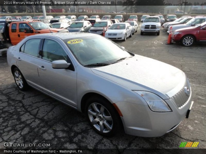 Brilliant Silver Metallic / Dark Charcoal 2010 Mercury Milan V6 Premier