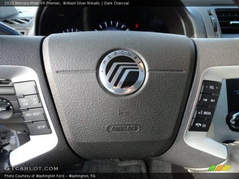 Brilliant Silver Metallic / Dark Charcoal 2010 Mercury Milan V6 Premier