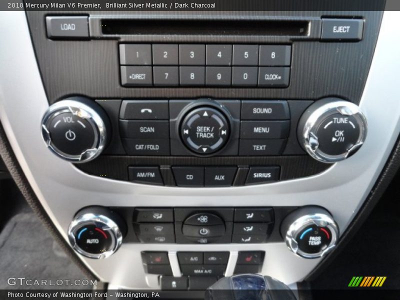 Brilliant Silver Metallic / Dark Charcoal 2010 Mercury Milan V6 Premier
