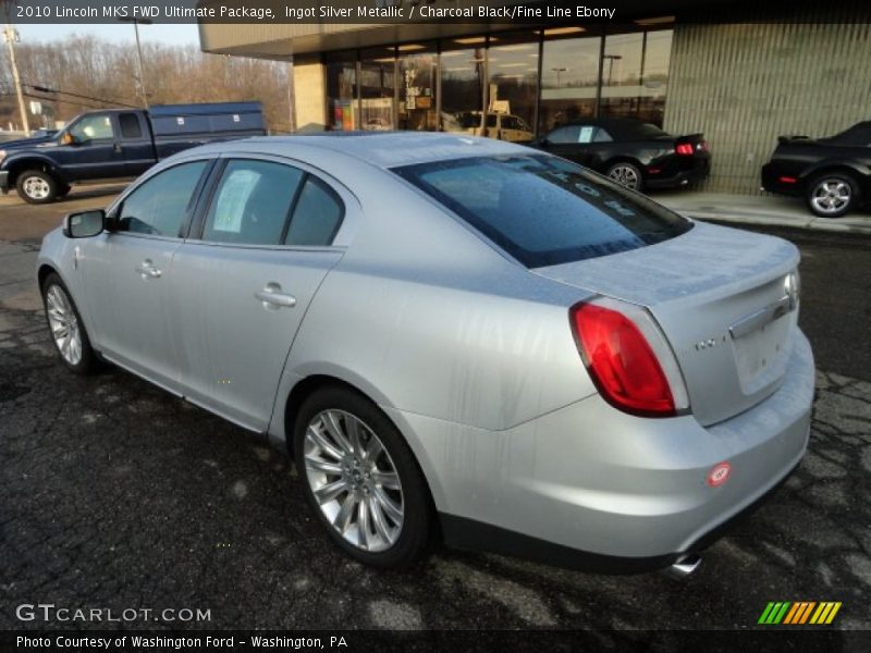 Ingot Silver Metallic / Charcoal Black/Fine Line Ebony 2010 Lincoln MKS FWD Ultimate Package