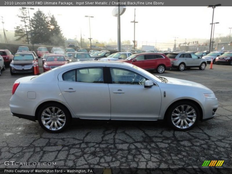 Ingot Silver Metallic / Charcoal Black/Fine Line Ebony 2010 Lincoln MKS FWD Ultimate Package