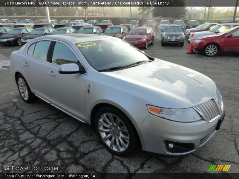 Ingot Silver Metallic / Charcoal Black/Fine Line Ebony 2010 Lincoln MKS FWD Ultimate Package