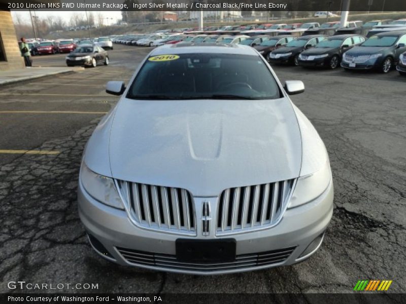Ingot Silver Metallic / Charcoal Black/Fine Line Ebony 2010 Lincoln MKS FWD Ultimate Package