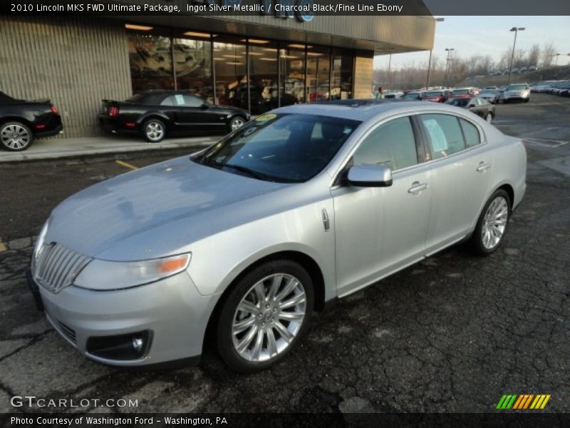 Ingot Silver Metallic / Charcoal Black/Fine Line Ebony 2010 Lincoln MKS FWD Ultimate Package