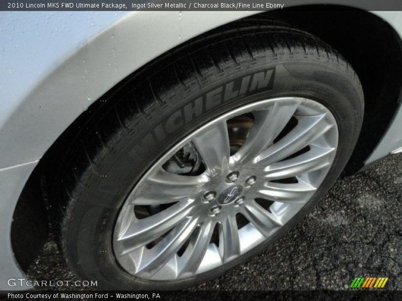 Ingot Silver Metallic / Charcoal Black/Fine Line Ebony 2010 Lincoln MKS FWD Ultimate Package