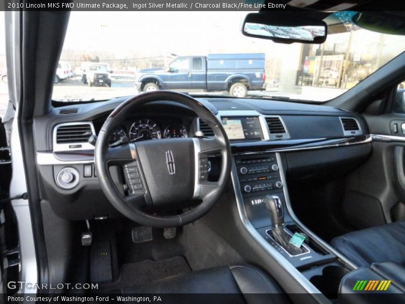 Ingot Silver Metallic / Charcoal Black/Fine Line Ebony 2010 Lincoln MKS FWD Ultimate Package
