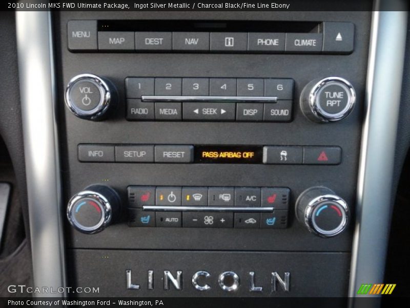 Ingot Silver Metallic / Charcoal Black/Fine Line Ebony 2010 Lincoln MKS FWD Ultimate Package