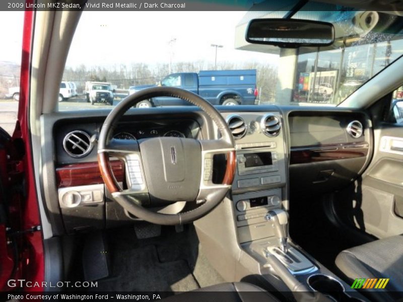 Vivid Red Metallic / Dark Charcoal 2009 Lincoln MKZ Sedan