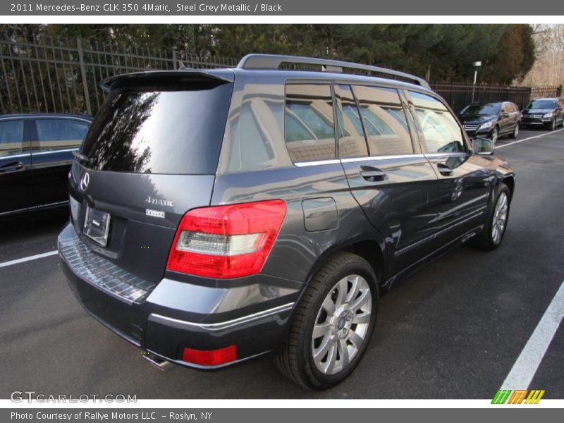 Steel Grey Metallic / Black 2011 Mercedes-Benz GLK 350 4Matic