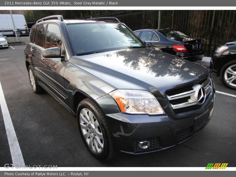 Steel Grey Metallic / Black 2011 Mercedes-Benz GLK 350 4Matic