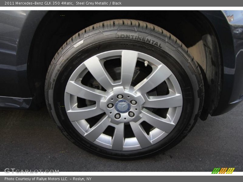 Steel Grey Metallic / Black 2011 Mercedes-Benz GLK 350 4Matic