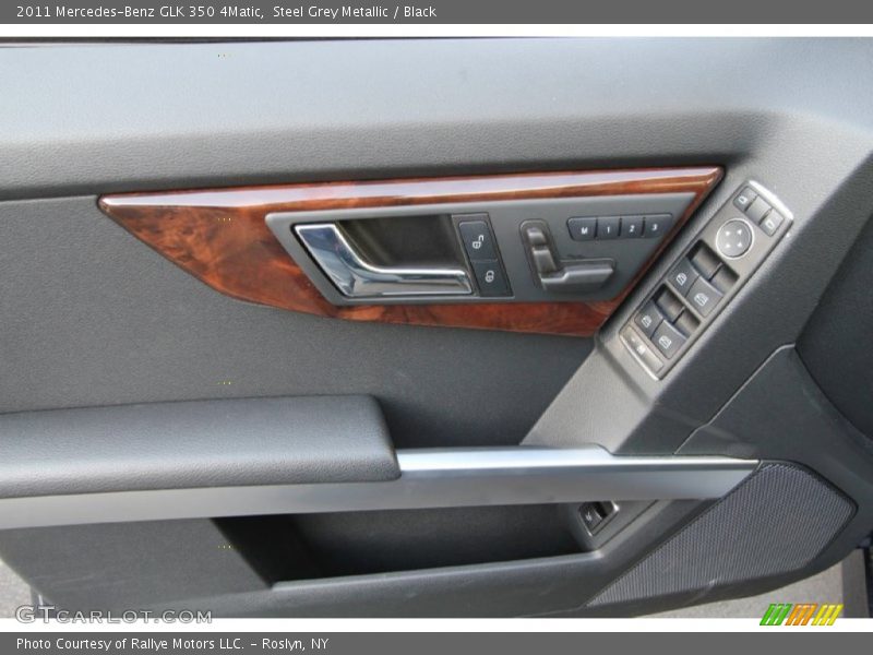 Steel Grey Metallic / Black 2011 Mercedes-Benz GLK 350 4Matic