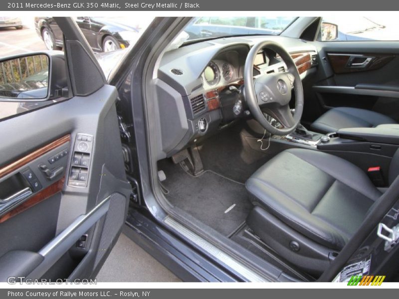 Steel Grey Metallic / Black 2011 Mercedes-Benz GLK 350 4Matic